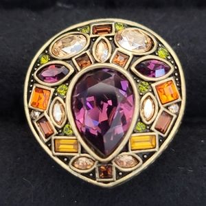 Authentic Heidi Daus Swarovski Crystals, size 9